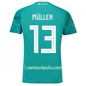 Camisolas de Futebol Alemanha MUller 13 Equipamento Alternativa Copa do Mundo 2018 Manga Curta